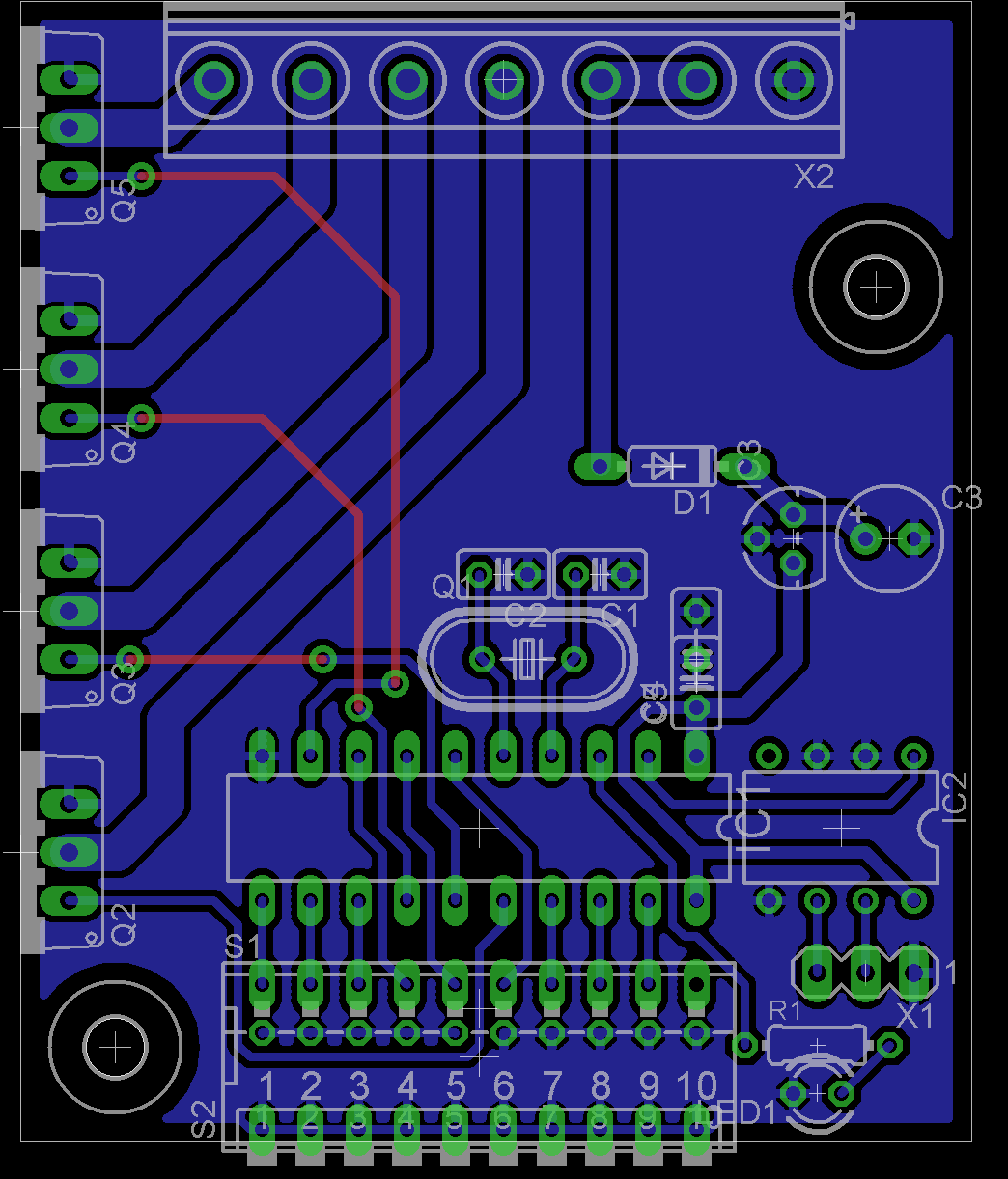 DMX RGBW Dimmer mit stehenden Transistoren
